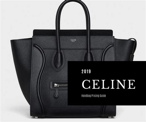 celine paris black bag price|Celine bag price list.